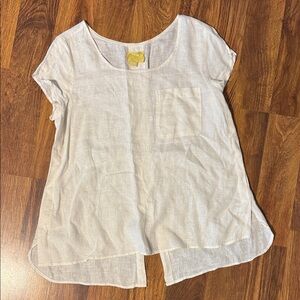 Maeve Cream Linen Top